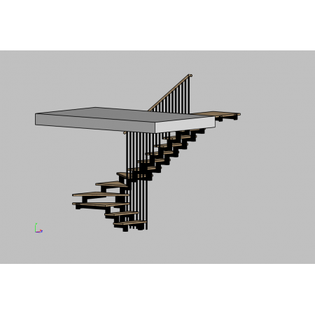 Внутренняя металлическая лестница 